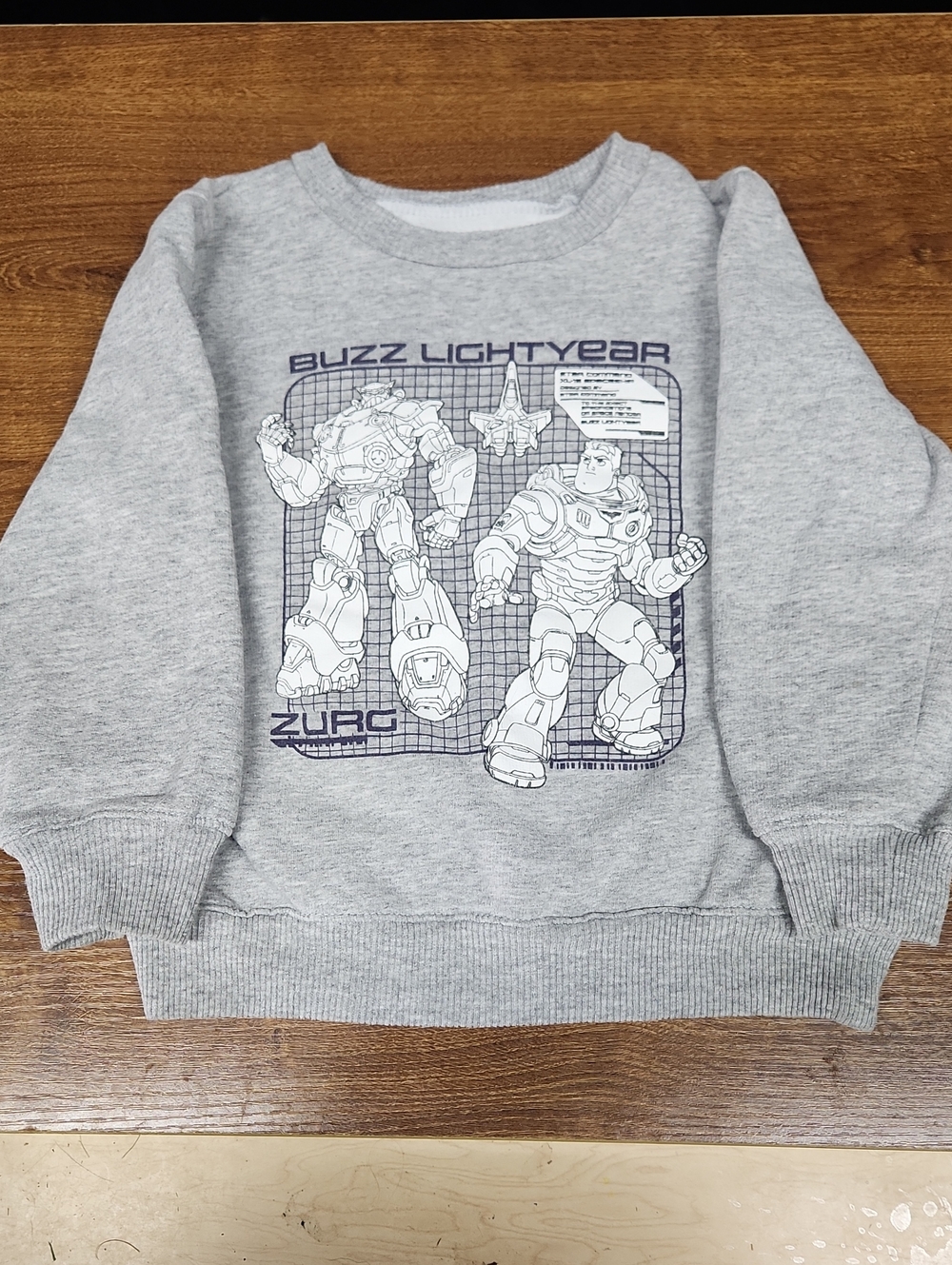 Buzz Lightyear Gray Graphic Sweatshirt - Kid's Sweater
